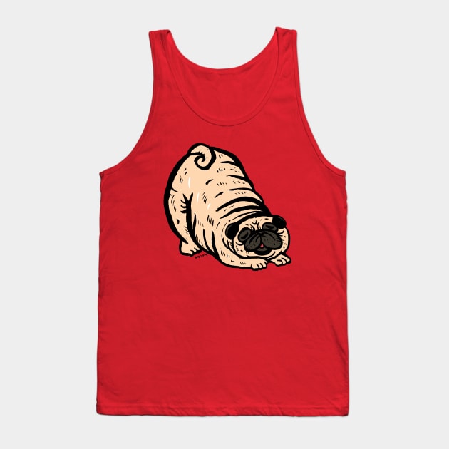 Pug Stretching Tank Top by nokhookdesign